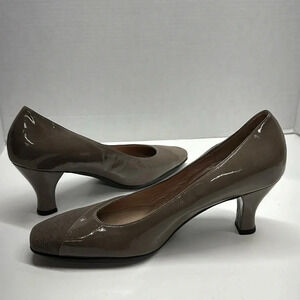 Beautifeel Tessa Mary Jane High Heels Shoes Leather Croc Embossed Brown 42 US 11